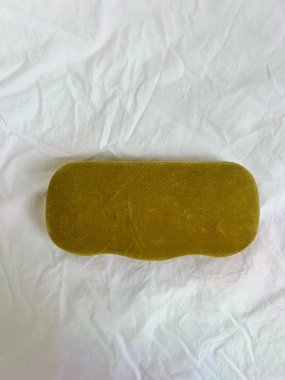 Gucci Mustard Chartreuse Green Velvet Sunglasses Eyeglasses Hard Case